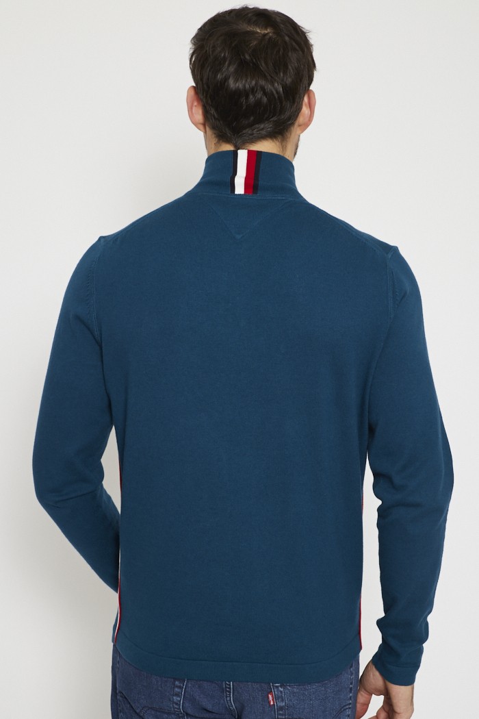 Pull col zipp Tommy Hilfiger Destock Jeans