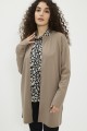 Gilet long beige