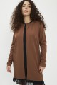 Gilet long camel