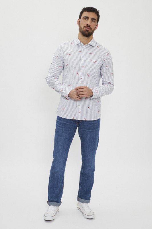 Chemise à rayures