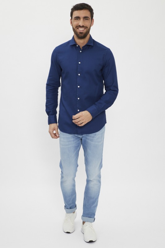 Chemise bleue