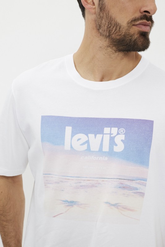T-shirt blanc imprimé