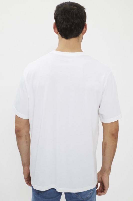 T-shirt blanc imprimé