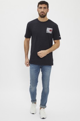 T-shirt gris imprimé