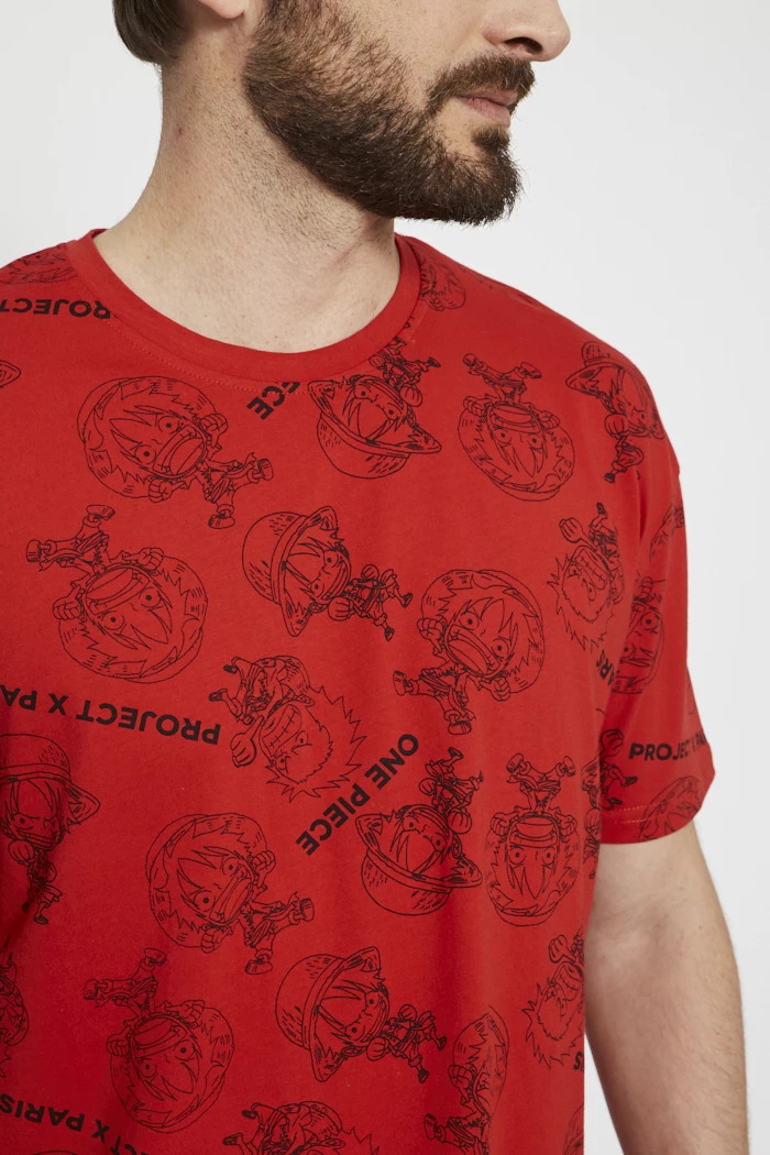 T-shirt rouge one piece