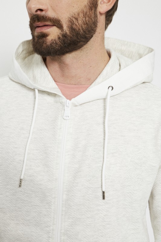 Sweat zippé à capuche