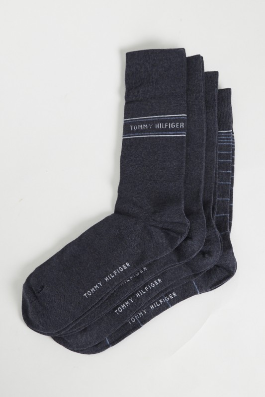 Coffret de 4 paires de chaussettes bleues