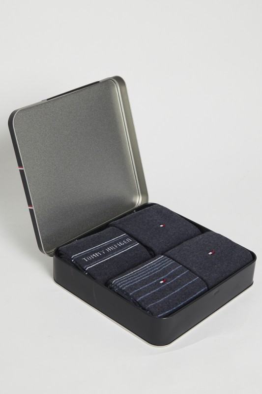 Coffret de 4 paires de chaussettes bleues