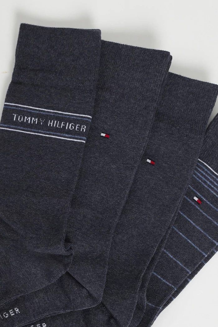 Coffret de paires de chaussettes bleues Tommy Hilfiger Destock