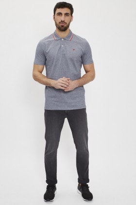 Polo bleu