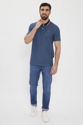 Polo bleu