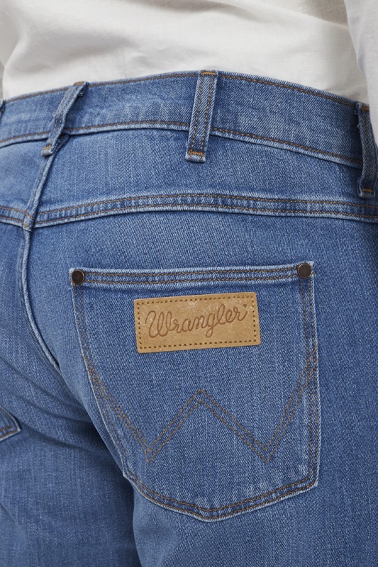 Jeans droit délavé