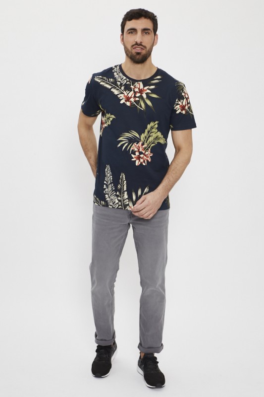 Jeans droit gris