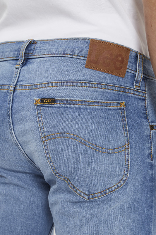 Jeans Rider coupe slim bleu délavé Lee