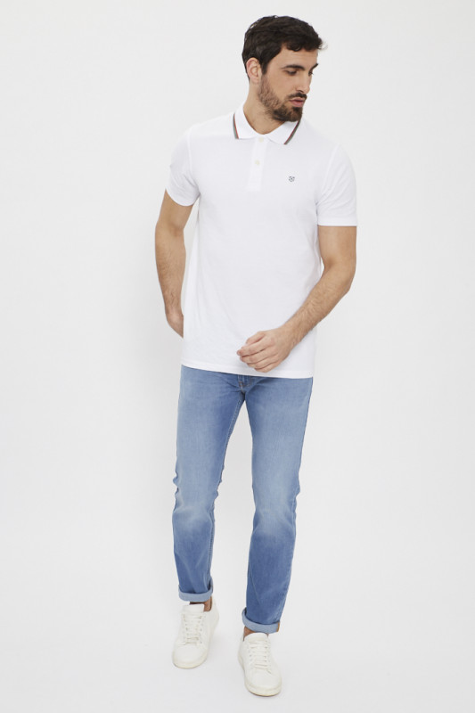 Jeans Rider coupe slim bleu délavé Lee