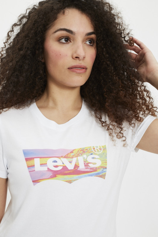 T-shirt blanc imprimé