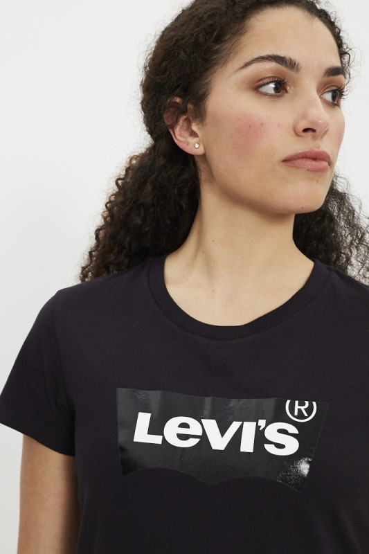 T-shirt noir imprimé