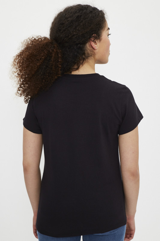 T-shirt noir imprimé