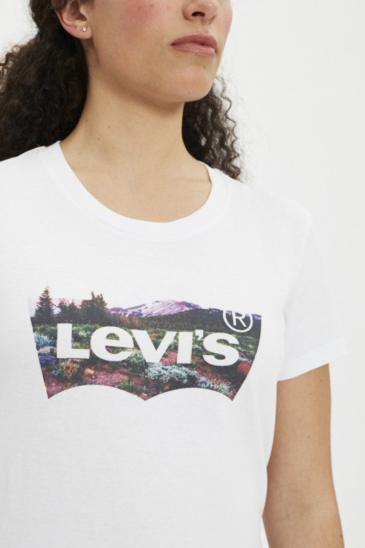 T-shirt blanc imprimé