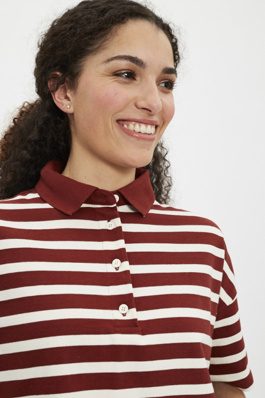 Polo à rayures