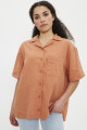 Chemise orange oversize