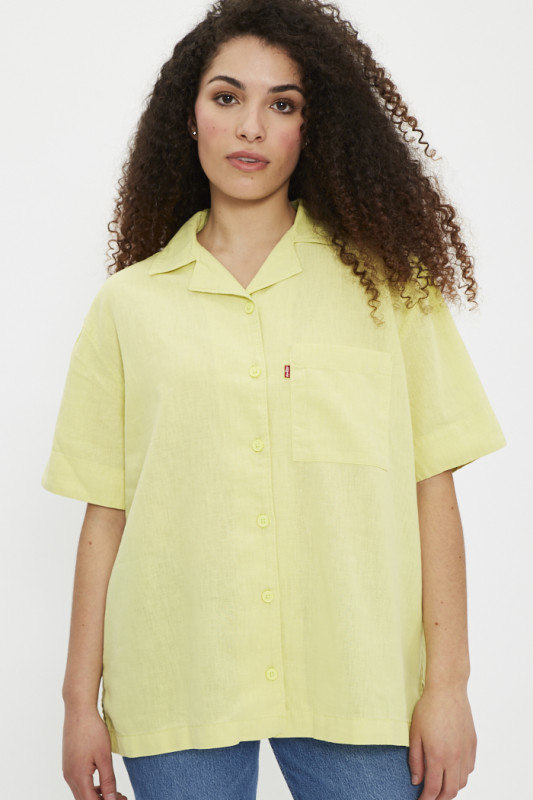 Chemise jaune oversize