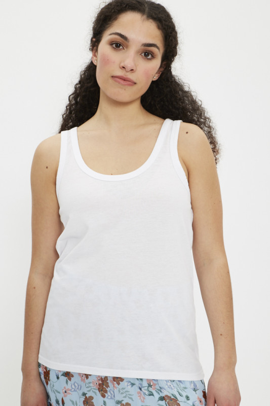 Lot de 2 débardeurs ecodim coton blanc Dim | La Redoute