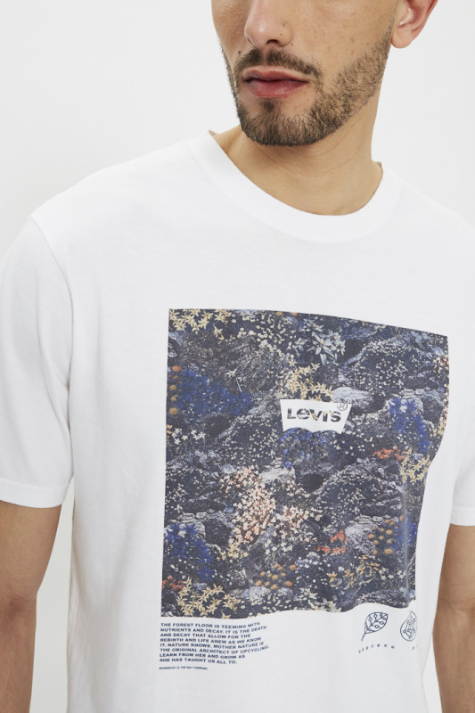 T-shirt blanc imprimé