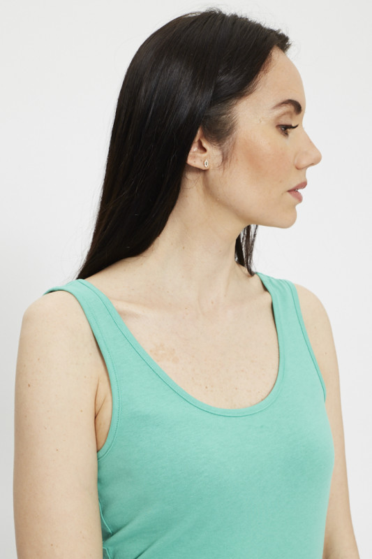 Robe longue verte