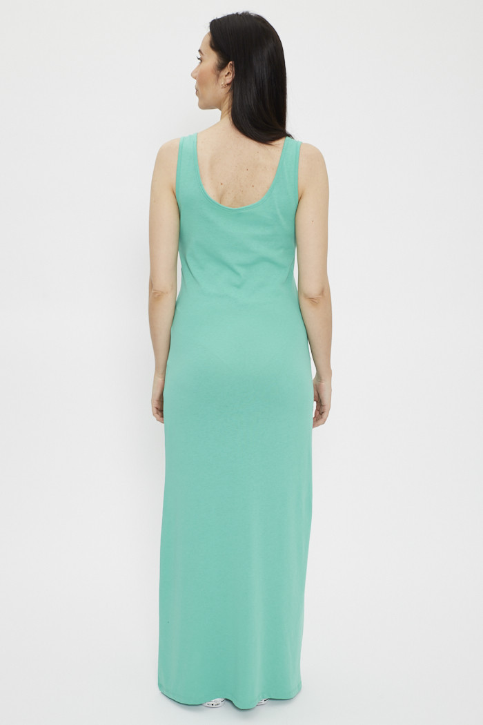 Robe longue verte Only Destock Jeans