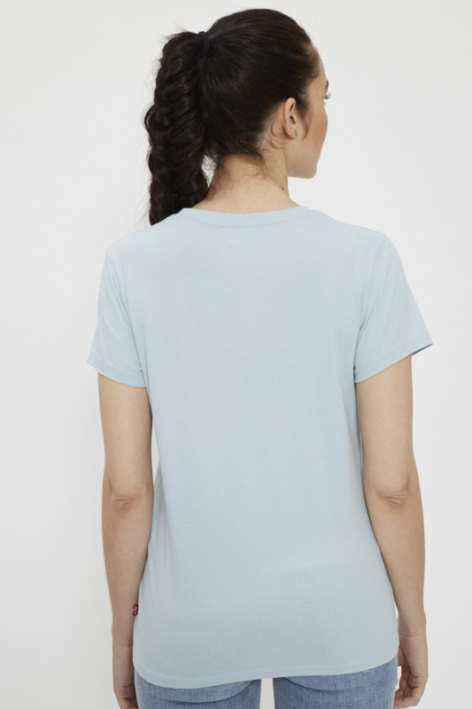 T-shirt bleu imprimé