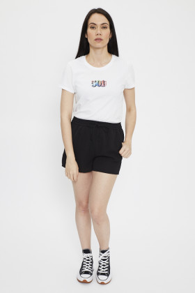 T-shirt blanc imprimé