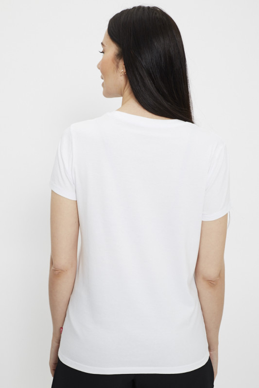 T-shirt blanc imprimé