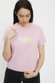 T-shirt rose imprimé