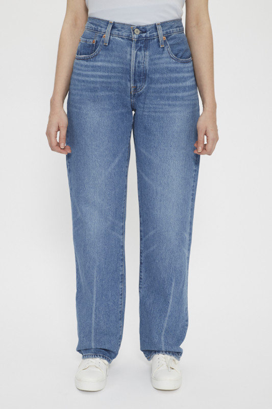 Jeans 501 délavé light indigo femme