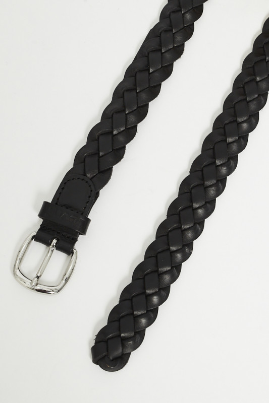 Ceinture en cuir tressé