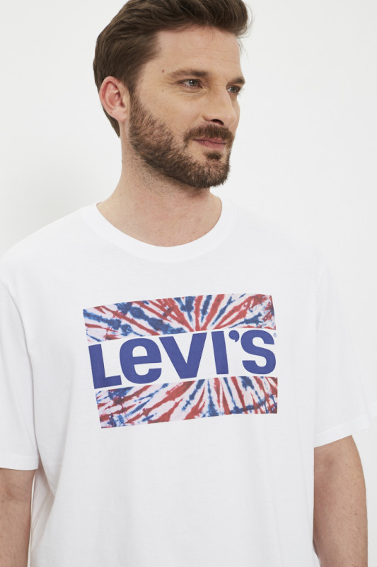 T-shirt blanc imprimé