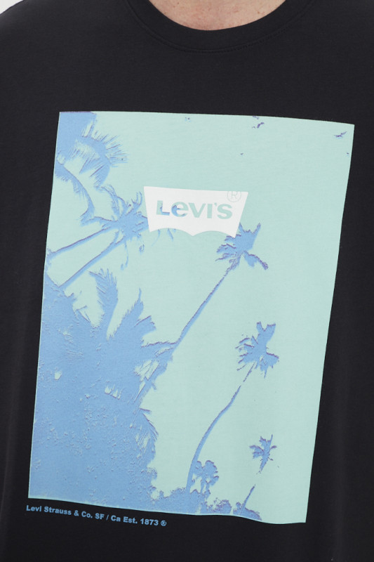 T-shirt noir imprimé