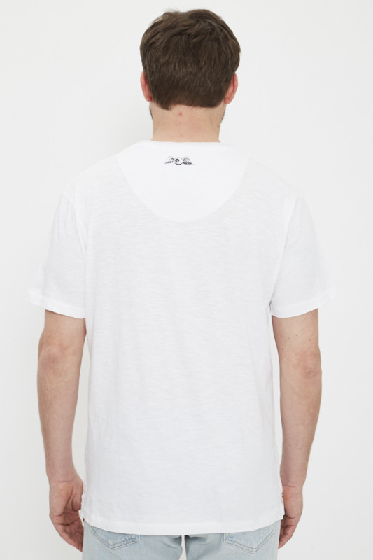 T-shirt blanc imprimé