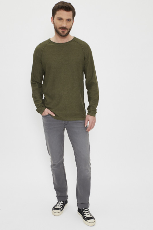 Jeans slim luke gris délavé Lee