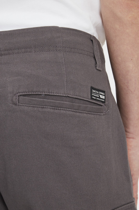 Short cargo gris