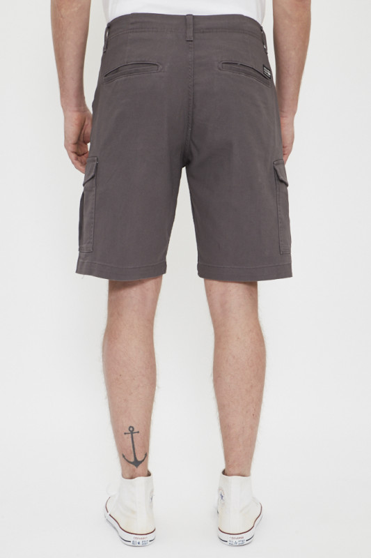 Short cargo gris
