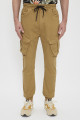 Pantalon cargo camel