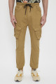 Pantalon cargo camel