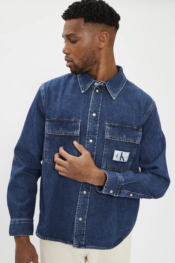 Chemise calvin klein homme bleu cheap