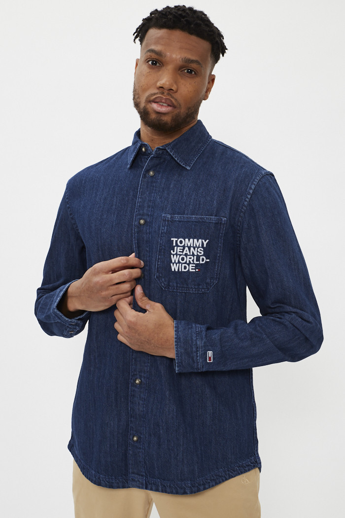 Chemise jean hotsell homme tommy hilfiger