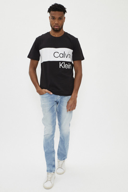 T-shirt noir imprimé