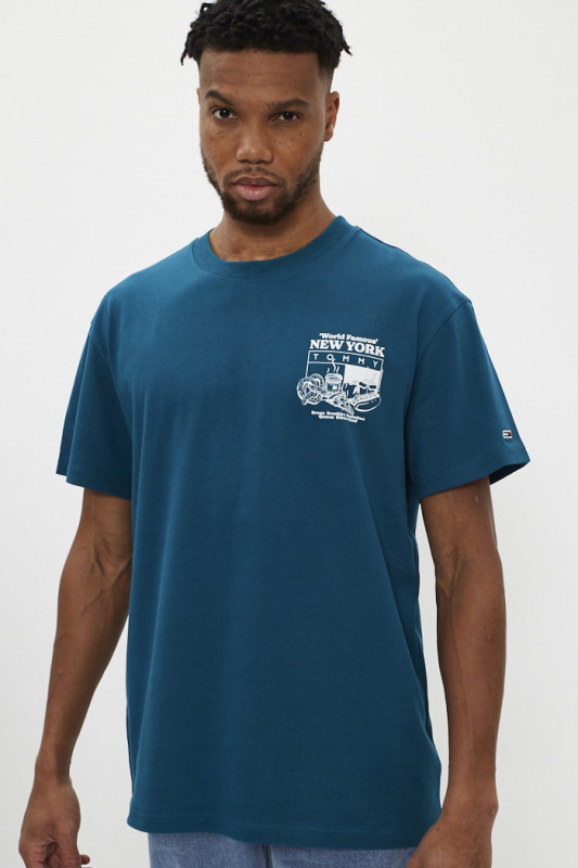 T-shirt Homme Imprimé Taille XL - Blanc - Neuf Sans étiquettes - Coupe Régulière