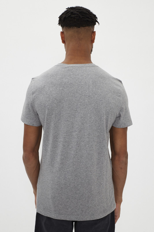 T-shirt gris imprimé