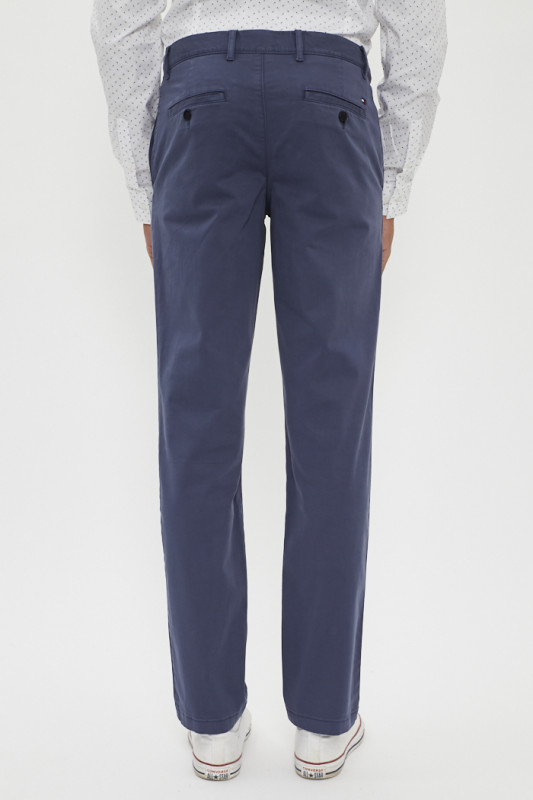 Pantalon chino bleu